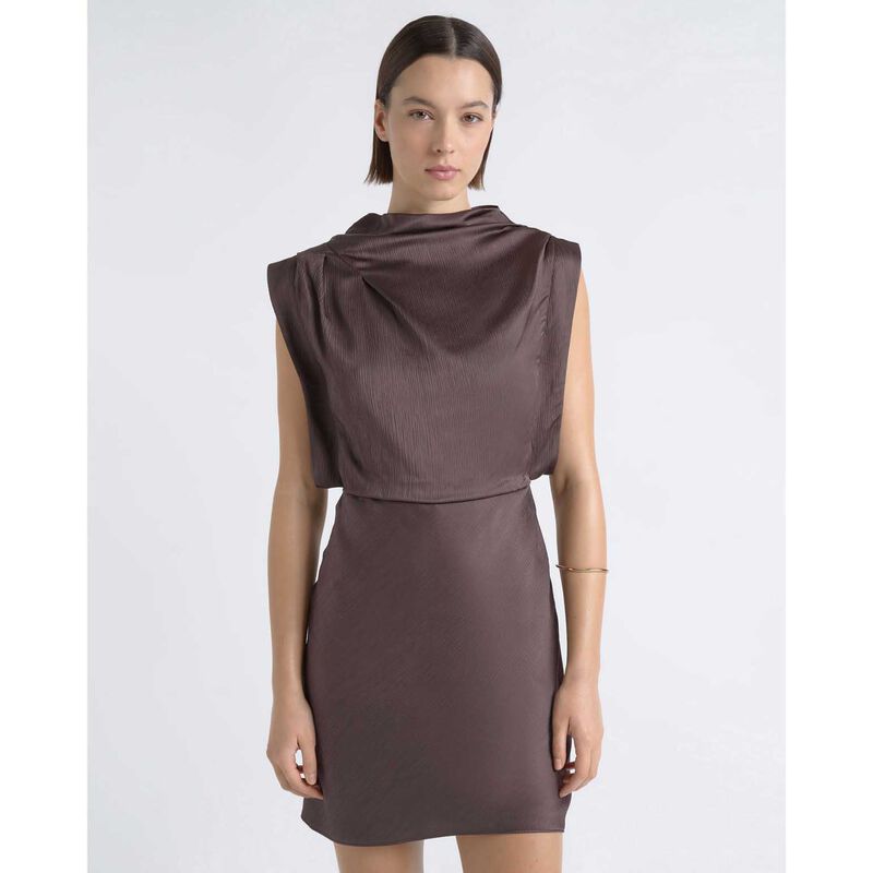 Cue Cowl Neck Mini dress image number 3